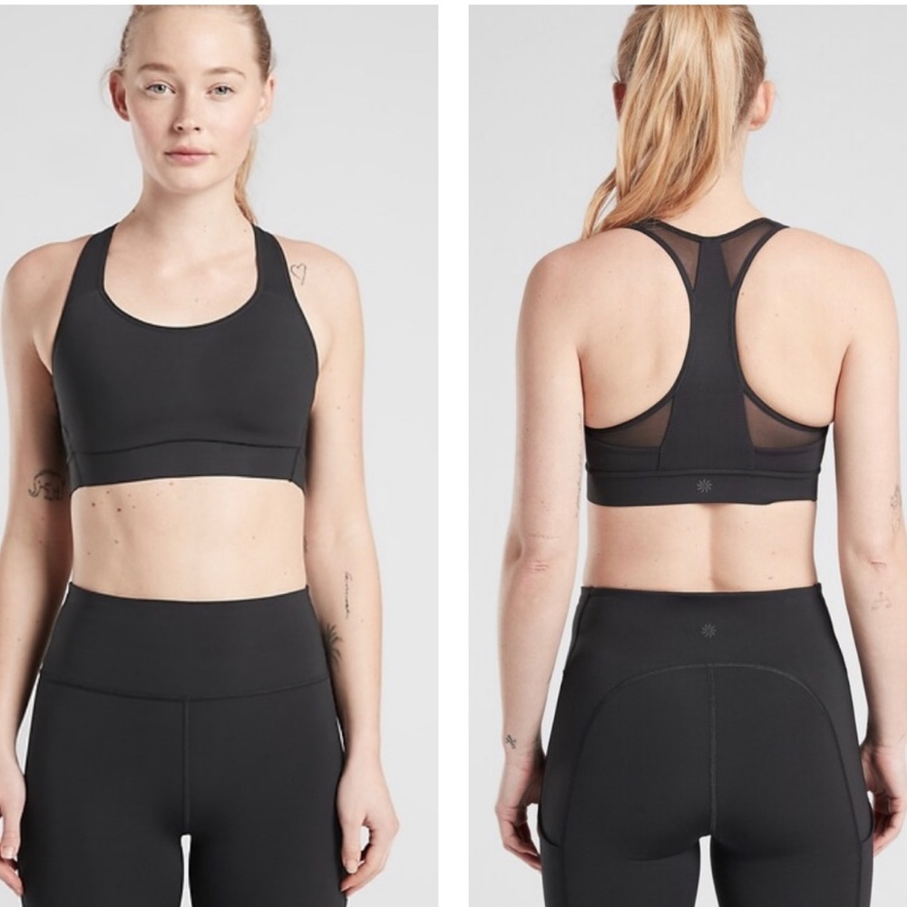 NWT Athleta Hustle Bra Supersonic black